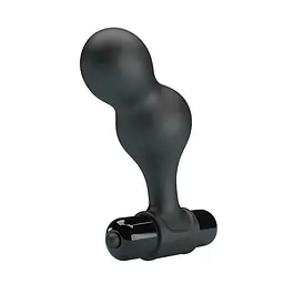 Анальна пробка чорна Mr.Play Silicone Vibrating від LyBaile - мініатюра 3
