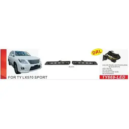 Фари дод. модель Lexus LX 570 2007-12/TY669-BK/DRL-12V10W/ел.проводка