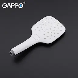 Душова система Gappo G2417-8, вилив - перемикач на лійку, білий/хром, Хром - мініатюра 5