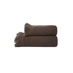 Рушник Lotus Home - Rius dark brown темно-коричневий 90x170 - мініатюра 7