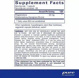 Прегненолон Pure Encapsulations Pregnenolone 30 мг 60 капсул - мініатюра 2
