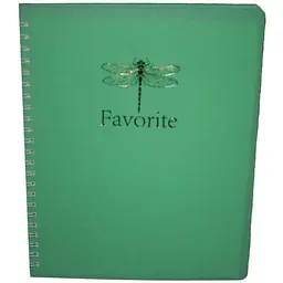 Книга для нотаток BUROMAX В5 80арк. FAVOURITE, PASTEL,, клітинка, пласт. обкладинка, м'ятний