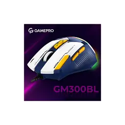 Мишка GamePro GM300BL USB Blue/White (GM300BL) - мініатюра 5