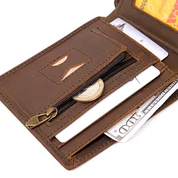 Портмоне унісекс матове Vintage 11х9,2х1,3 см acs0016975 - мініатюра 5