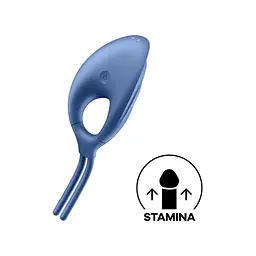 Кільце-ласо з вібрацією Satisfyer Swordsman, 14.2 см (блакитний) - мініатюра 2