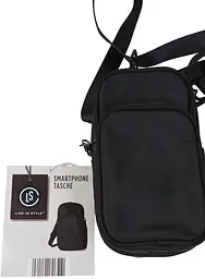 Невелика сумка для смартфона, телефону з ремінцем на плече Live in style Чорна - мініатюра 4