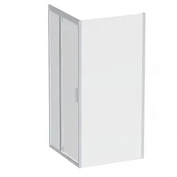 Душова кабіна Am.Pm Gem Square Pivot 90x90 см без піддону хром матовий W90UG-404-090MT, Хром матовий, прозрачний