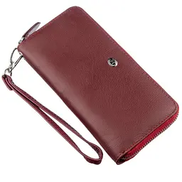 Універсальний клатч-гаманець ST Leather 18935 темно-червоний - мініатюра 5