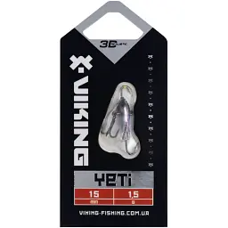 Балансир Viking Fishing Yeti Ice Jig 15mm 1.5g #01 Blue Glam - мініатюра 2