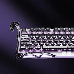 GravaStar Клавіатура магнітна Mercury V75 Pro 80keys, GravaStar x Gateron Jade Gaming, USB-A, 8k, RGB, Iron Purple - мініатюра 10