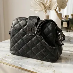 Чудова сумка для стильних жінок із натуральної шкіри Vintage 22415 чорна