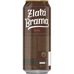Пиво темне Zlata Brama Cerne 4.5 % 0.5 л - мініатюра 2