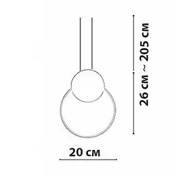 Підвісний світильник Friendlylight Curly PD B FL3068 - мініатюра 4