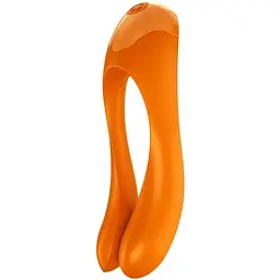 Вібратор на палець Satisfyer Candy Cane Помаранчевий - мініатюра 4