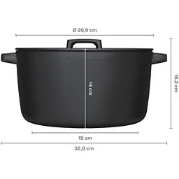 Каструля чавунна Fiskars Folken 6 л (1075697) - мініатюра 4