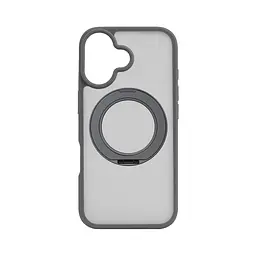 Противоударный чехол-панель для Apple iPhone 17, Unit Stand2, серый, силикон + поликарбонат, защита всего корпуса, с подставкой, поддержка магнитных держателей и беспроводной зарядки (MagSafe), ArmorStandart (ARM86331)
