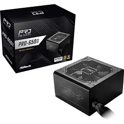 Блок живлення AsRock PRO PRO-650G 650W 80+ Gold (PRO-650G) - мініатюра 6