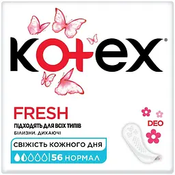 Щоденні прокладки Kotex Normal Deo 56 шт. (5029053548234/5029053548098)