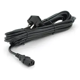 Кабель живлення Ritar PC-186 CEE7/17-C13, 10.0m, 0.75mm, 3 pin (евровилка), Black, OEM, МЕДЬ!!!!