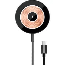 Бездротовий зарядний пристрій WiWU Wi-W007 Strong Magnetic Adsorption with MagSafe Grey (6976195091571) [99970]