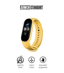 Ремінець ArmorStandart Superhero Edition для Xiaomi Mi Band 7/6/5 Wolverine Yellow (ARM57072) - мініатюра 2