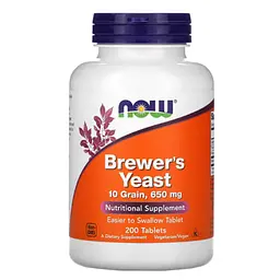 Дріжджі Brewer's Yeast 200 таблеток NOW vit0006042