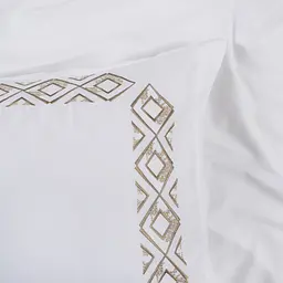 Набір постільної білизни з вишивкою та жакардовим покривалом Dantela Vita - Valentina євро - мініатюра 11