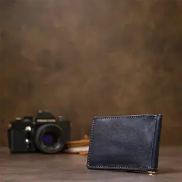 Чоловічий шкіряний зажим для грошей GRANDE PELLE 12х8х0,7 см acs0018632 - мініатюра 6