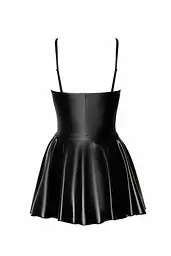 Сукня Noir Handmade F308 Dreamer, XL, міні, під латекс, відкриті плечі, спідниця кльош, блискавка спереду - мініатюра 6