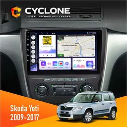 Штатна магнітола Skoda Yeti 2009-2017 Cyclone C10-011 4x64, DSP Cyclone (НФ-00005297)