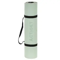 Килимок спортивний Actiget TPE 183 x 61 x 0.6 см для йоги та фітнесу ACT0022 Mint/Black - мініатюра 4