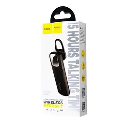 Bluetooth-гарнітура розмовна Hoco E37 Gratified business wireless headset Black - мініатюра 3