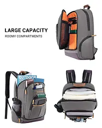 Рюкзак міський KingCamp Arches KB3336 25L Сірий - мініатюра 6