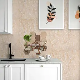 Дзеркальний декор Wall Sticker SW-00002511 акриловий самоклеючий 80х70 мм 12 шт. срібло - мініатюра 6