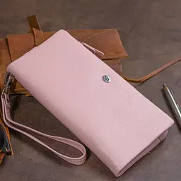 Жіночий шкіряний гаманець-клатч ST Leather 20,8х10х2 см acs0015265 - мініатюра 9