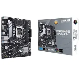 Материнська плата ASUS PRIME B760M-K D4 (PRIME B760M-K D4) (Socket 1700, Intel B760, Micro-ATX) - мініатюра 5