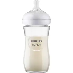 Скляна пляшка для годування Philips AVENT Natural Природний потік 240 мл (SCY933/01)