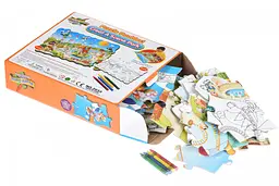Пазл-розмальовка Same Toy Парк розваг, 50 елементів (2033Ut) - мініатюра 4