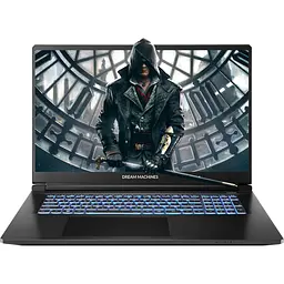 Ноутбук Dream Machines RT5050-17UA28 17.3” FHD 144Hz, 300n/Ryzen 7 H255/16 GB/SSD 1TB/RTX5050/GLAN/DOS