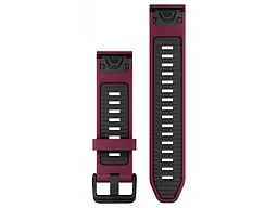 Ремешок Garmin Fenix 8 solar 20mm Merlot/Graphite Silicone 010-13391-04 - миниатюра 2