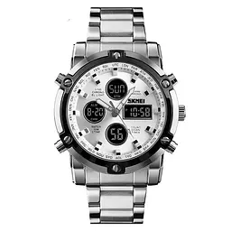 Skmei 1389SI Silver-Black-Silver