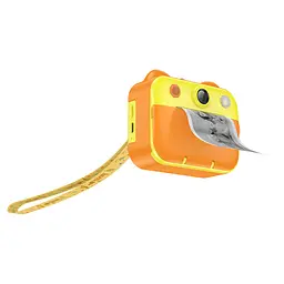 Дитячий фотоапарат HOCO DV204 з функцією миттєвого друку, підтримка microSD card, Orange/Yellow, Box - мініатюра 3