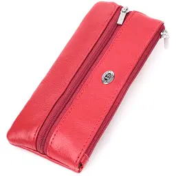 Оригінальна ключниця із натуральної шкіри ST Leather 22509 червона