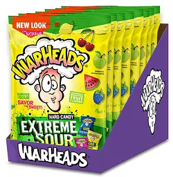 Льодяники Warheads Extreme Sour Hard Candy Peg Bag 56г - мініатюра 3