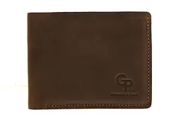 Портмоне чоловіче шкіряне Onda коричневе GRANDE PELLE 11.5х9х2 см acs0032115