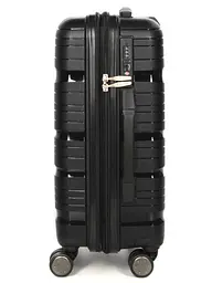 Валіза маленька S поліпропілен Worldline Airtex 283 56×33×22см 52л Чорний - мініатюра 6