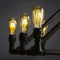 Люстра Brille лофт підвісна в зал E27 60W BK (BL-345S/12) - мініатюра 4
