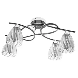 Люстра стельова Brille в спальню E14 40W CH (LK-800C/4)