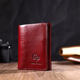 Жіночий шкіряний гаманець GRANDE PELLE 8х10х1,5 см acs0025869 - мініатюра 6