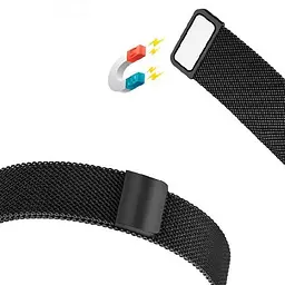 Міланський сітчастий ремінець Primo для годинника Samsung Galaxy Watch 46 мм (SM-R800) Black - мініатюра 7